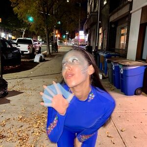 Blue mermaid/fish Costume with Sequin Details